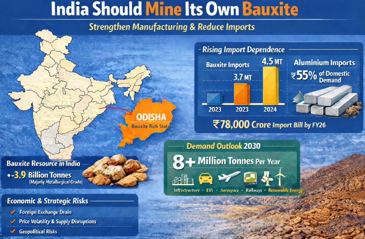 Harnessing India’s bauxite reserves to power manufacturing growth and reduce import dependence