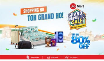 JioMart rolls out ‘Grand Republic Sale’, offers up to 80pc off across key consumer categories
