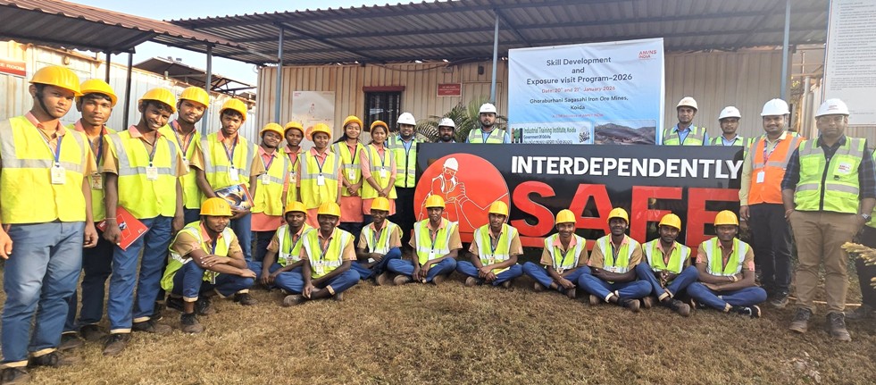 AM/NS India organises industrial training visit and knowledge seminars for ITI Students in Koida