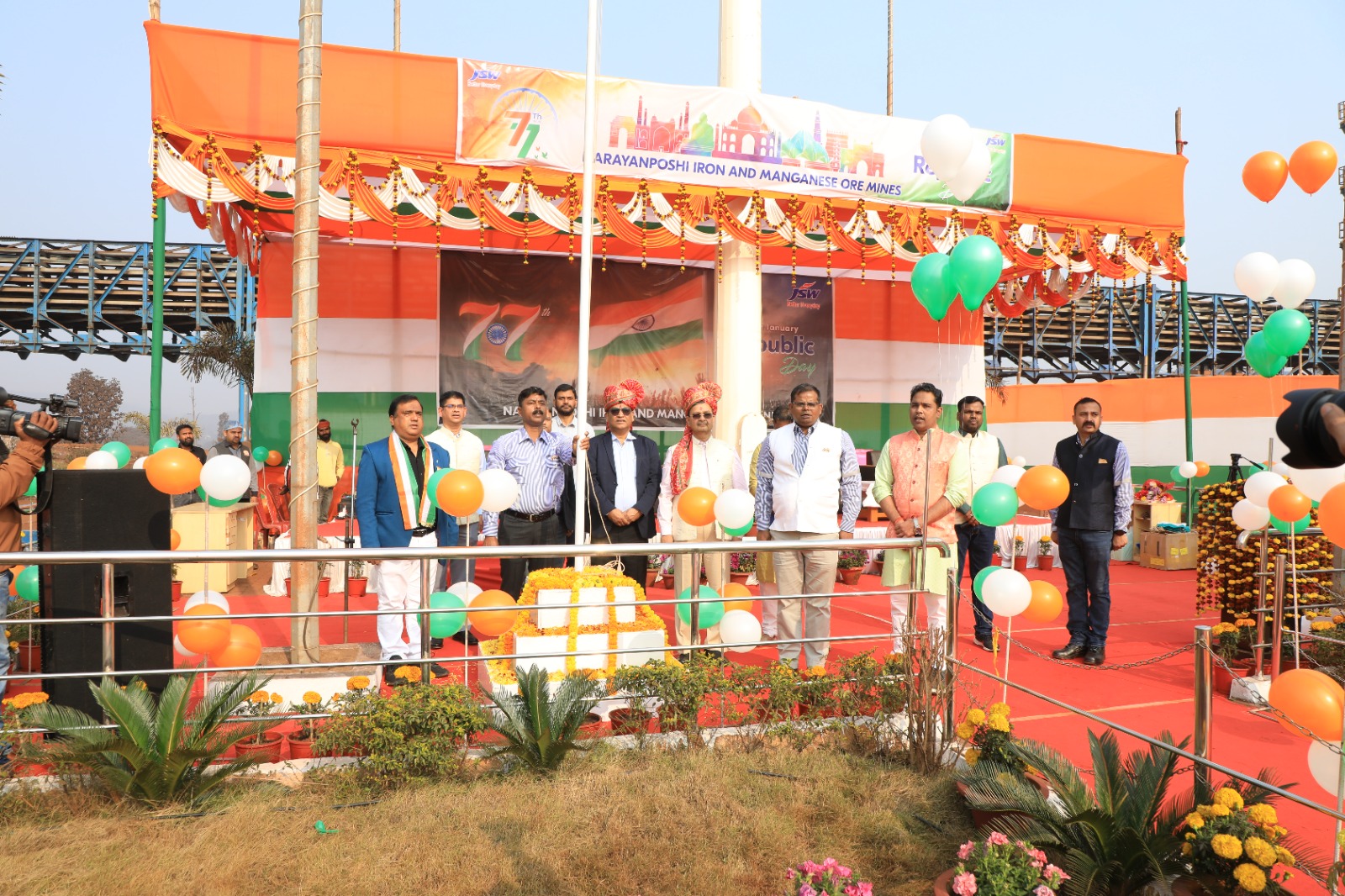 JSW Steel Odisha announces 100-bed hospital as it celebrates 77th Republic Day with patriotic zeal