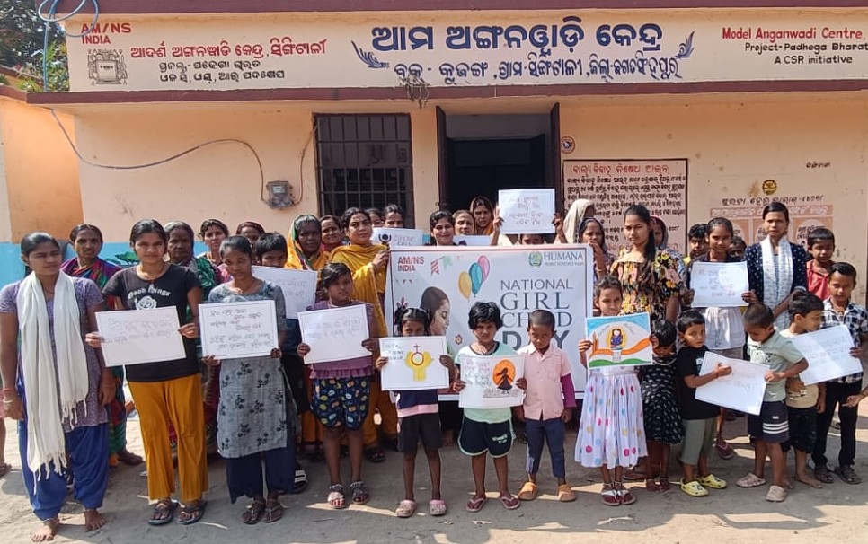 AM/NS India marks National Girl Child Day with week-long empowerment drive in Jagatsinghpur