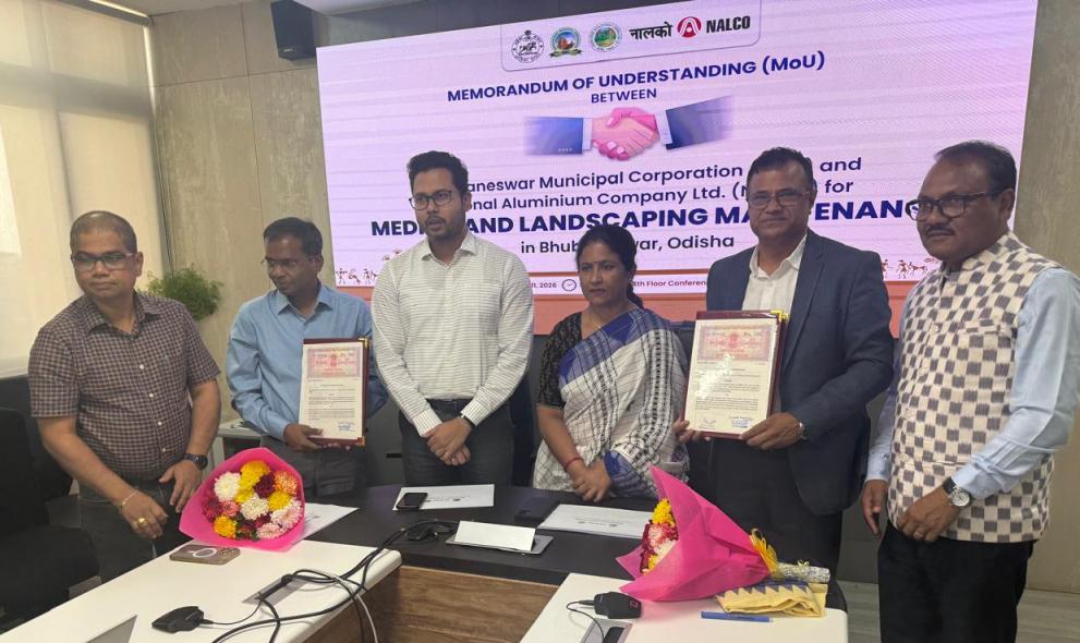 NALCO signs MoU with BMC to enhance green corridor in Bhubaneswar