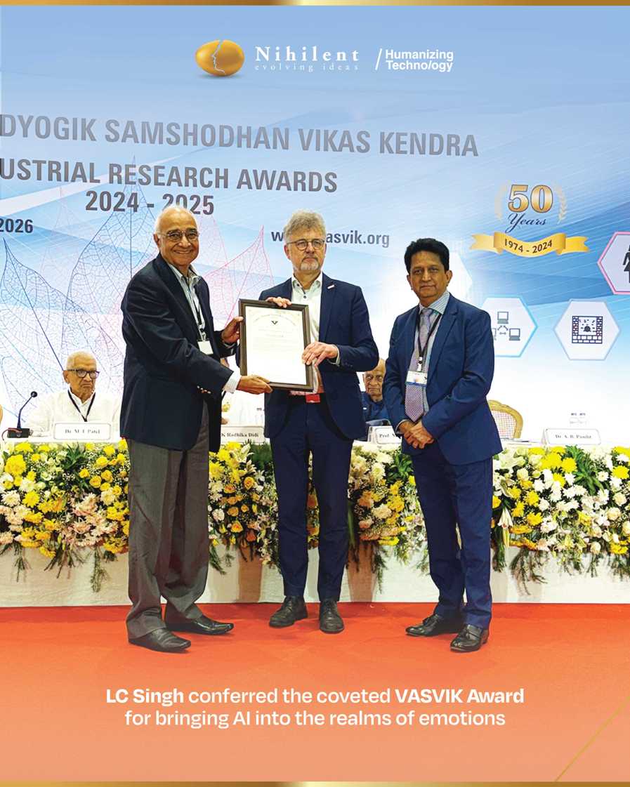 Nihilent’s L.C. Singh wins VASVIK Award for human-centred AI breakthrough emoscape