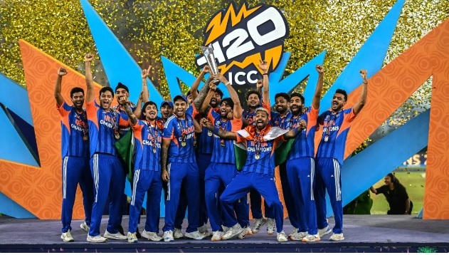 India create history with T20 World Cup hat-trick after crushing New Zealand in final