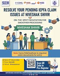 IEPFA–SEBI to host ‘Niveshak Shivir’ in Bhubaneswar to help investors recover unclaimed dividends and resolve grievances