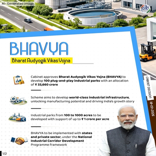 Union Cabinet unveils BHAVYA to power plug-and-play industrial revolution with ₹33,660 crore push