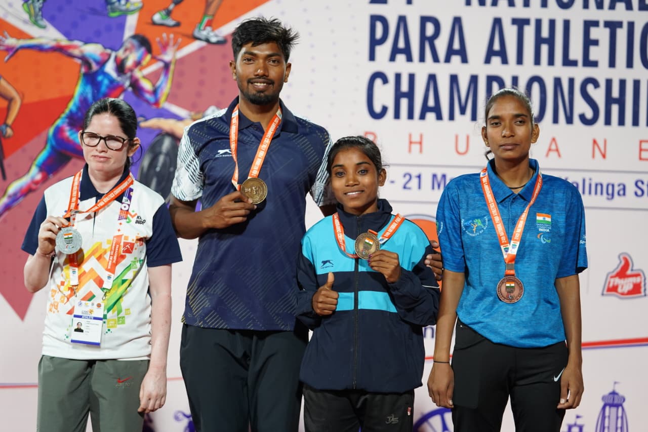 Odisha athletes shine bright with four more medals on Day 2 of National Para Athletics Championships