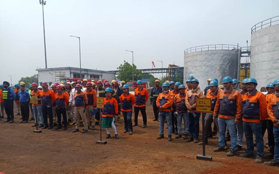 NINL tests emergency response with full-scale fire mock drill at Kalinganagar Plant