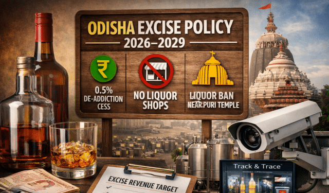 Odisha launches three-year excise policy with de-addiction cess and stricter controls