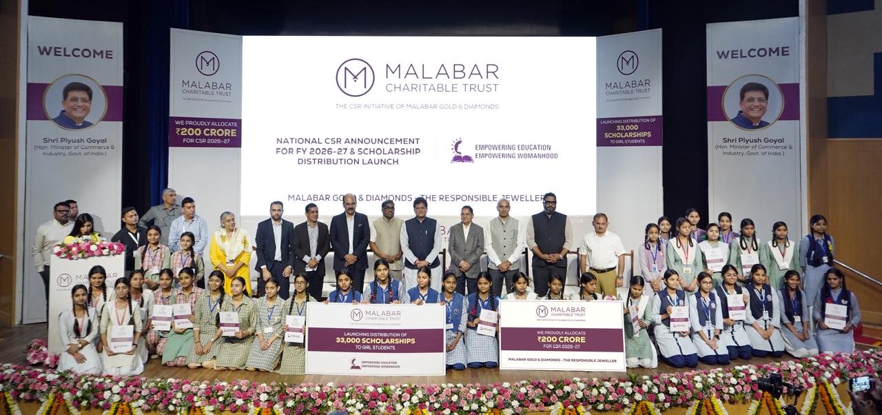 Union Minister Piyush Goyal launches Malabar Gold & Diamonds’ mega CSR push empowering 2 lakh lives