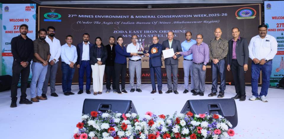 Tata Steel’s Joda cluster wins 14 honours at Indian Bureau of Mines Awards for sustainable mining excellence