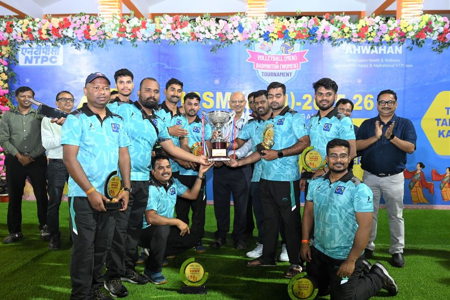 Talcher Kaniha clinches volleyball crown; Talcher Thermal dominates women’s badminton at NTPC Bongaigaon IRSM Finale