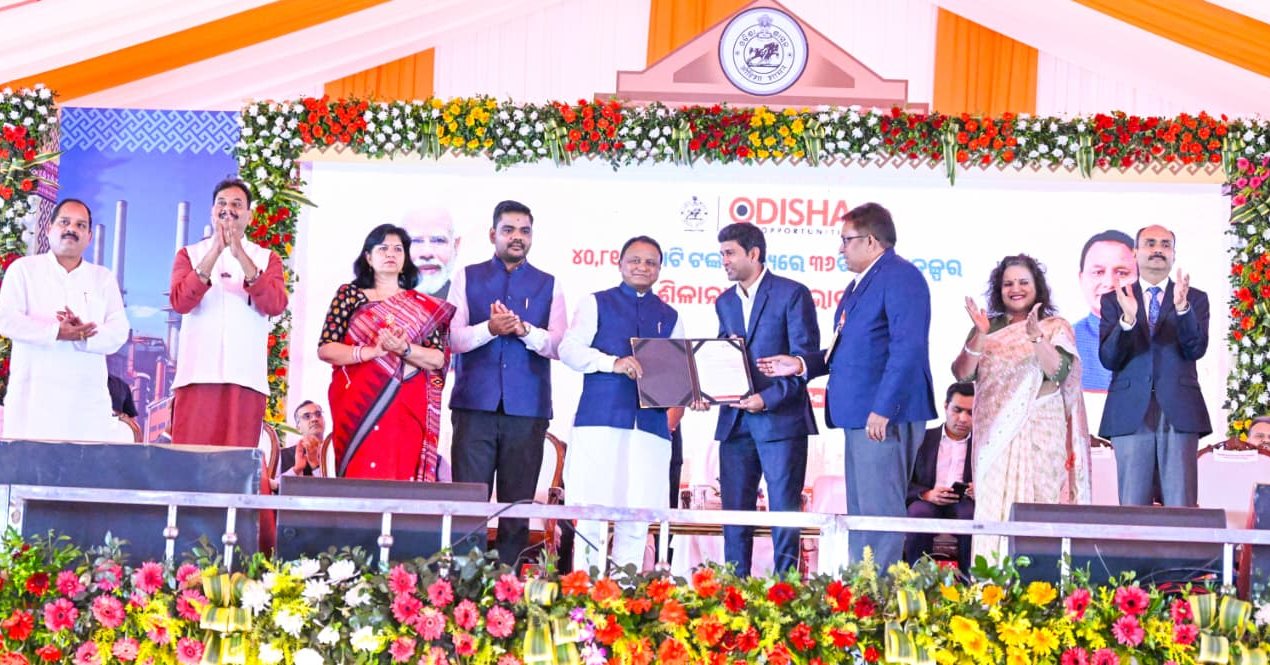 “Odisha is now experiencing the touch of prosperity,” says CM Majhi as he lays foundation for industrial projects worth Rs 40,811 crore in Khordha
