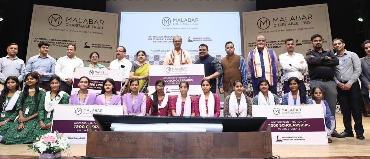 Malabar Gold & Diamonds launches ₹1.8 crore scholarship drive in Bhubaneswar, empowering 2,000 students through major CSR push
