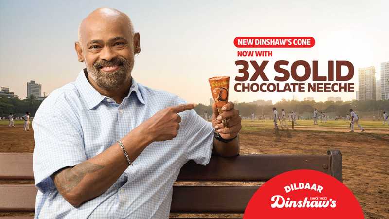Dinshaw’s serves sweet generosity with 3X chocolate cone campaign ‘Dildaari’ featuring Vinod Kambli