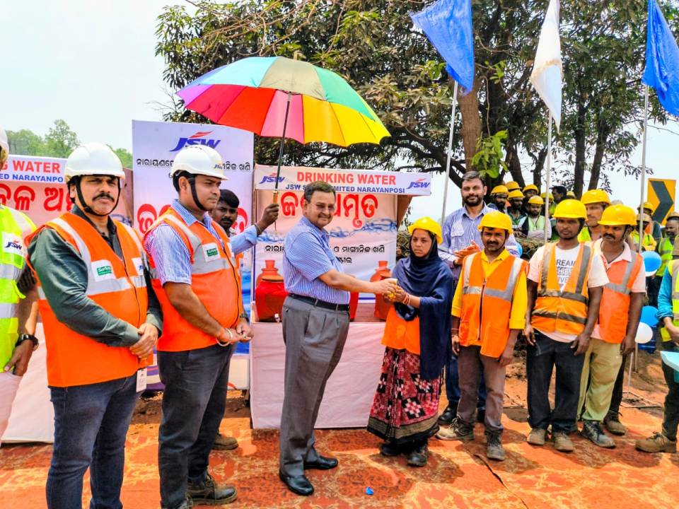 JSW Steel opens water kiosk at Narayanposhi Mines to support community and workers