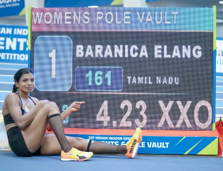 Baranica soars to new national pole vault record in Bhubaneswar