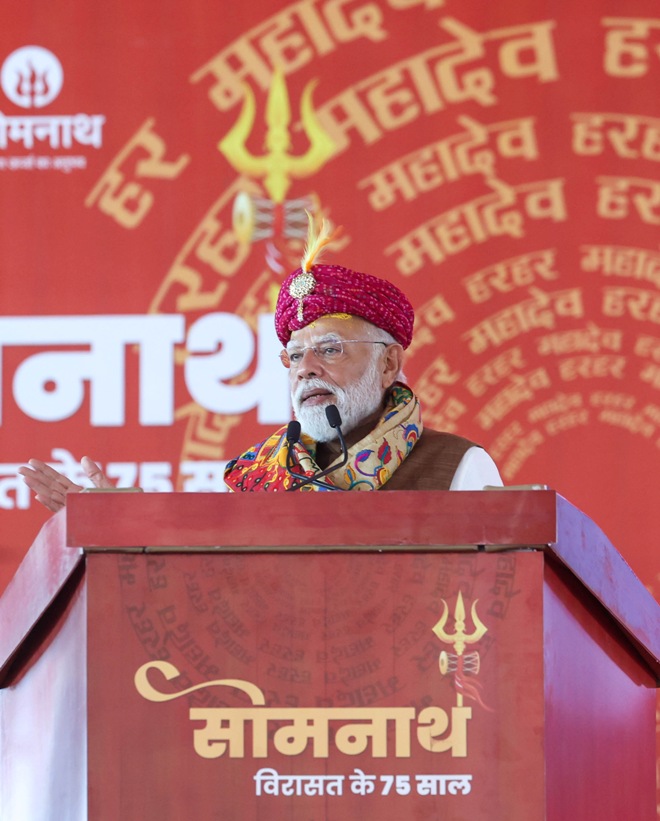 Somnath’s eternal spirit reflects India’s civilisational strength and cultural roots: PM Modi