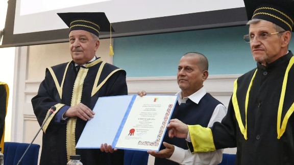 Achyuta Samanta conferred Honorary Doctorate by Romania’s University of Craiova