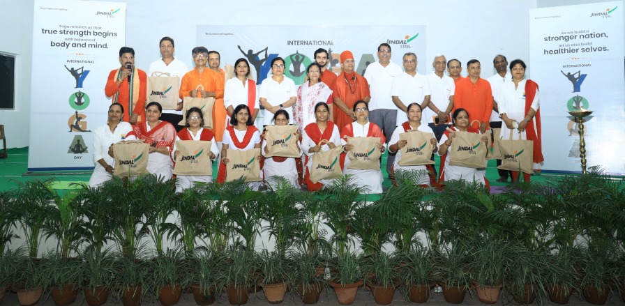 Jindal Steel marks International Yoga Day with mega wellness drive in Angul