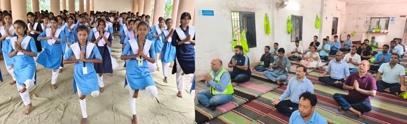 AM/NS India celebrates International Yoga Day across Odisha, promoting wellness and healthy living