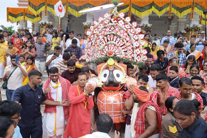 Naveen Jindal leads Rath Yatra celebrations at Angul while Jindal Foundation carries forward the spirit of ‘Anna Seva’ in Puri