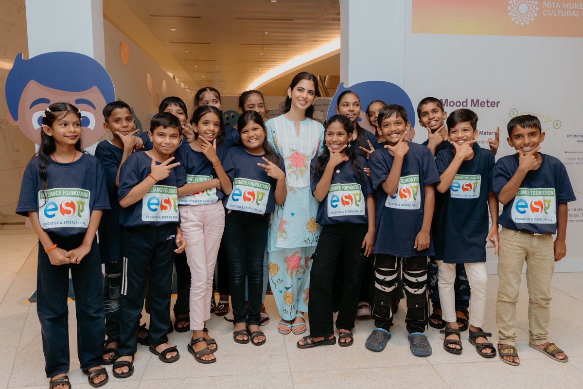 Isha Ambani joins children at ‘Emotions Lab’, bringing play-based emotional learning to life