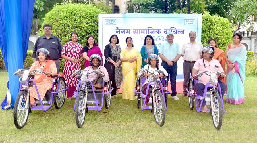 NTPC NRHQ CSR drive powers mobility and inclusion with motorised tricycle distribution