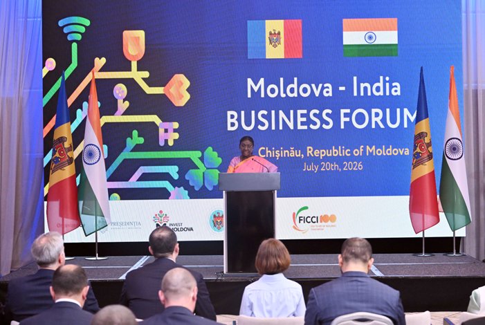 India offers good business opportunities to Moldovan companies for trade and investment: President Droupadi Murmu