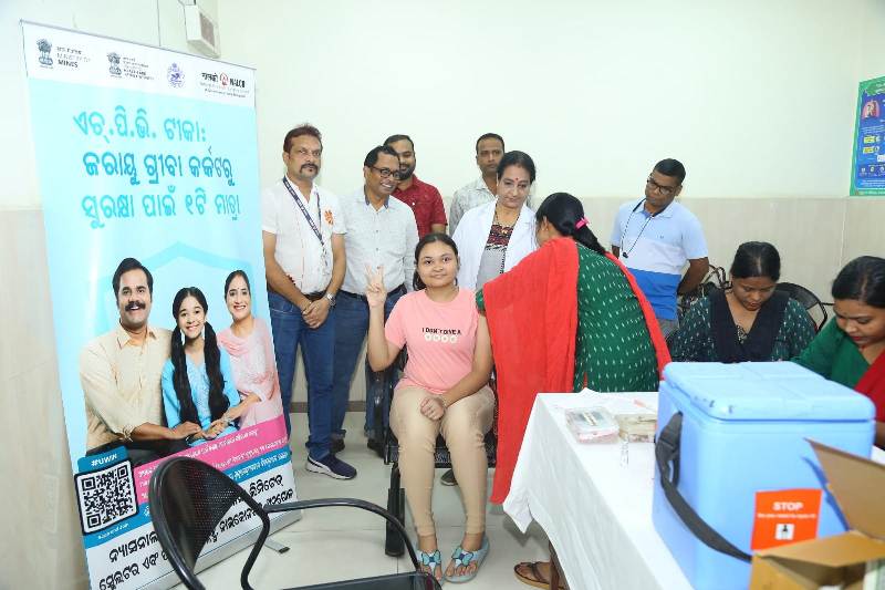 NALCO strengthens cervical cancer prevention drive with HPV vaccination for 80 adolescent girls