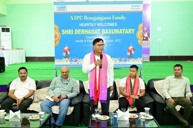 BTC Executive Member lauds NTPC Bongaigaon's Girl Empowerment Mission initiative