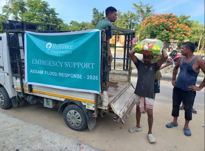 Reliance Foundation launches comprehensive relief drive for 10,000 flood-hit families in Upper Assam