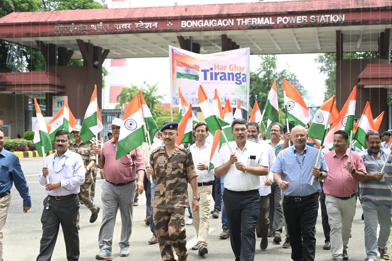 NTPC Bongaigaon Township resonates with patriotic fervour as Tiranga unites every home and heart