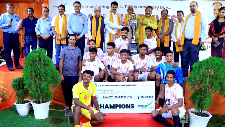 BFC Kuchinda edge Bargarh United 7-6 to lift O.P. Jindal Memorial Football Tournament champions’ trophy