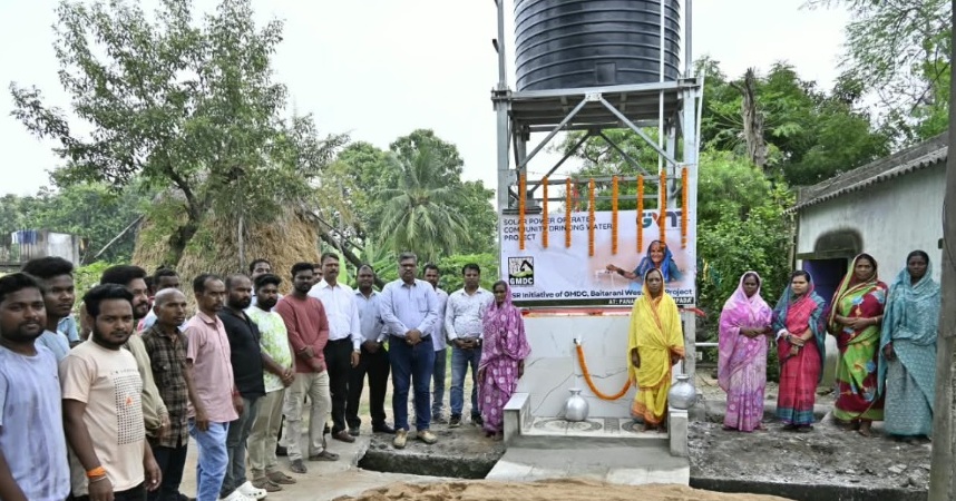 GMDC brings solar-powered drinking water project to PanaSahi, giving relief to 80 rural households
