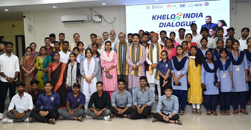 Khelo India Dialogue ignites sporting spirit among youth at MSCB University, Baripada