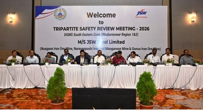 JSW Steel Odisha Mining Division reaffirms zero-fatality safety focus at tripartite review
