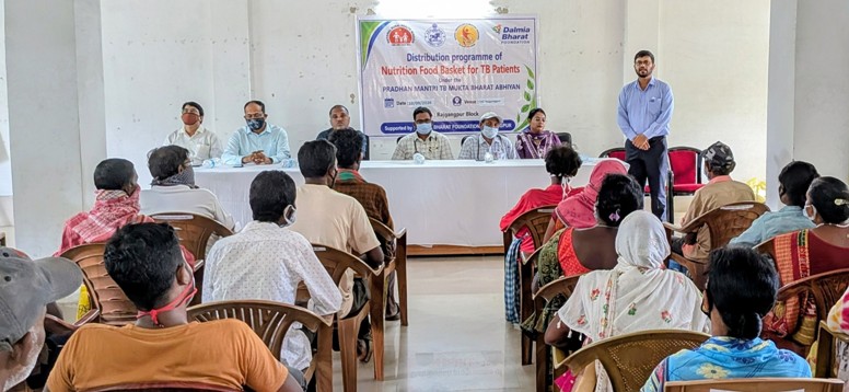 Dalmia Bharat Foundation distributes nutrition kits to 130 TB patients in Rajgangpur