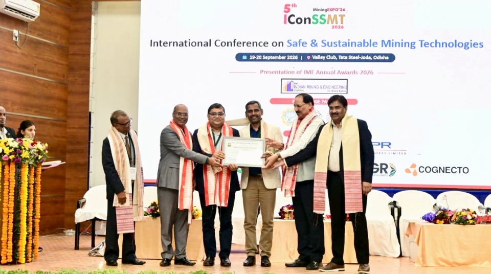 Tata Steel’s OMQ Division honoured with Mine Innovation Award for digital excellence
