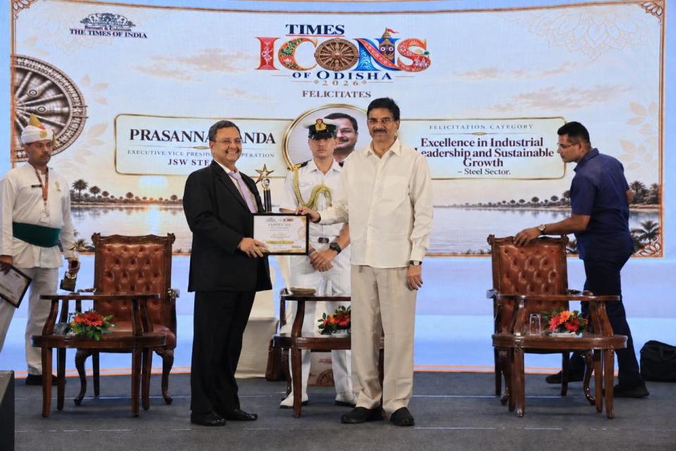 JSW Steel Odisha Mining Head Prasanna Panda honoured for industrial leadership and sustainable growth
