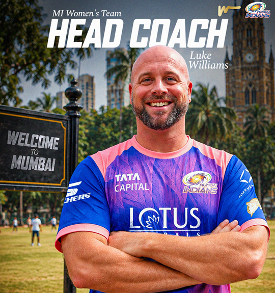 Luke Williams named Mumbai Indians Head Coach ahead of 2027 WPL season