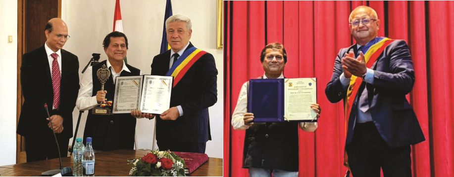 Dr Achyuta Samanta receives multiple international honours, conferred Honorary Citizenship by Romanian Town