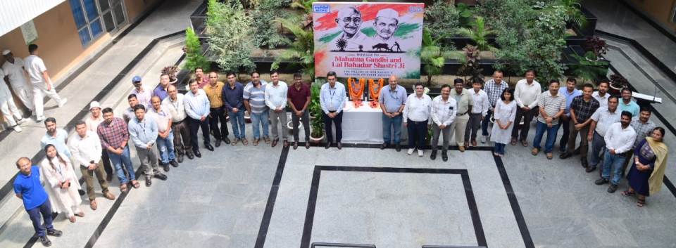 NTPC Bongaigaon pays tribute to Mahatma Gandhi, Lal Bahadur Shastri on birth anniversaries