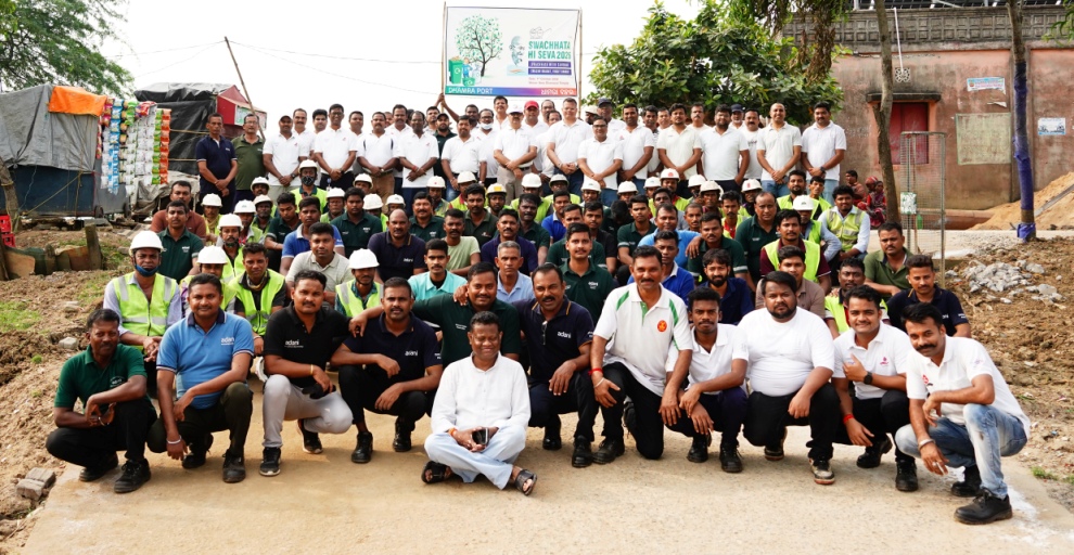 Dhamra Port takes Swachhata drive to Dhamarai Temple, removes 460 kg of waste