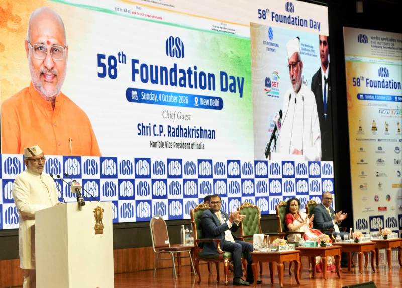 Company Secretaries are Guardians of Governance and Nucleus of India Inc.’s Trust Architecture: Vice-President Radhakrishnan