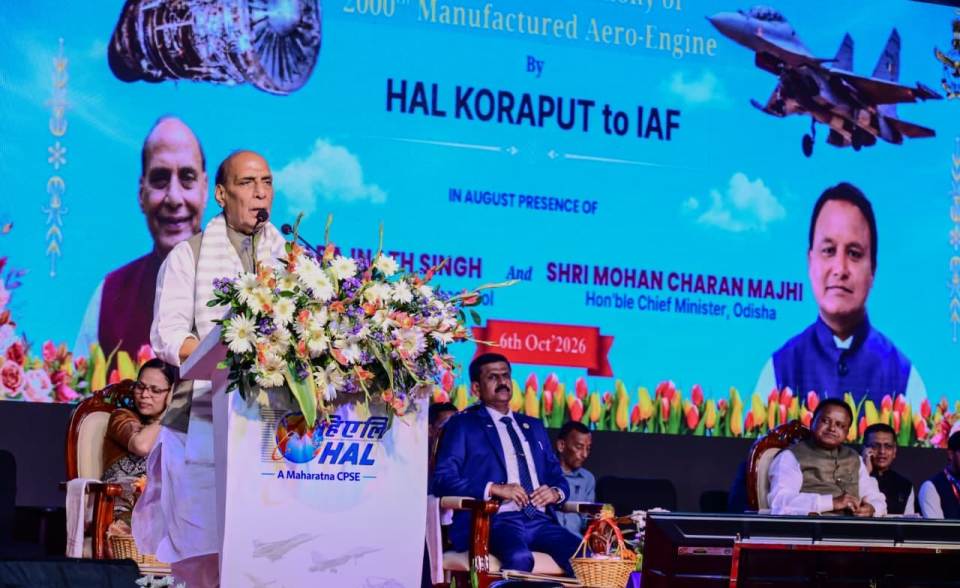 Rajnath Singh calls for indigenous aero-engine capability as HAL Koraput delivers 2,000th engine