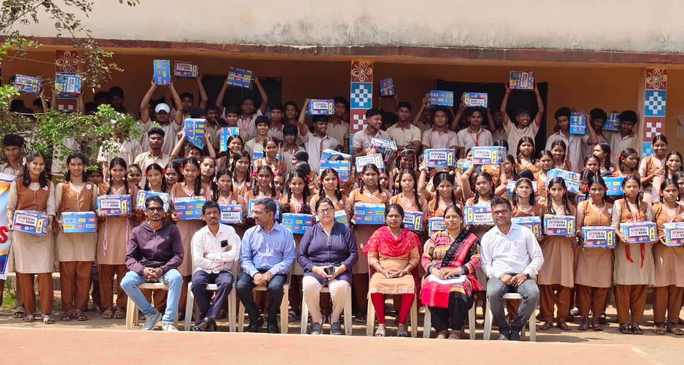 UAIL distributes test papers to 612 Class X students under CSR initiative