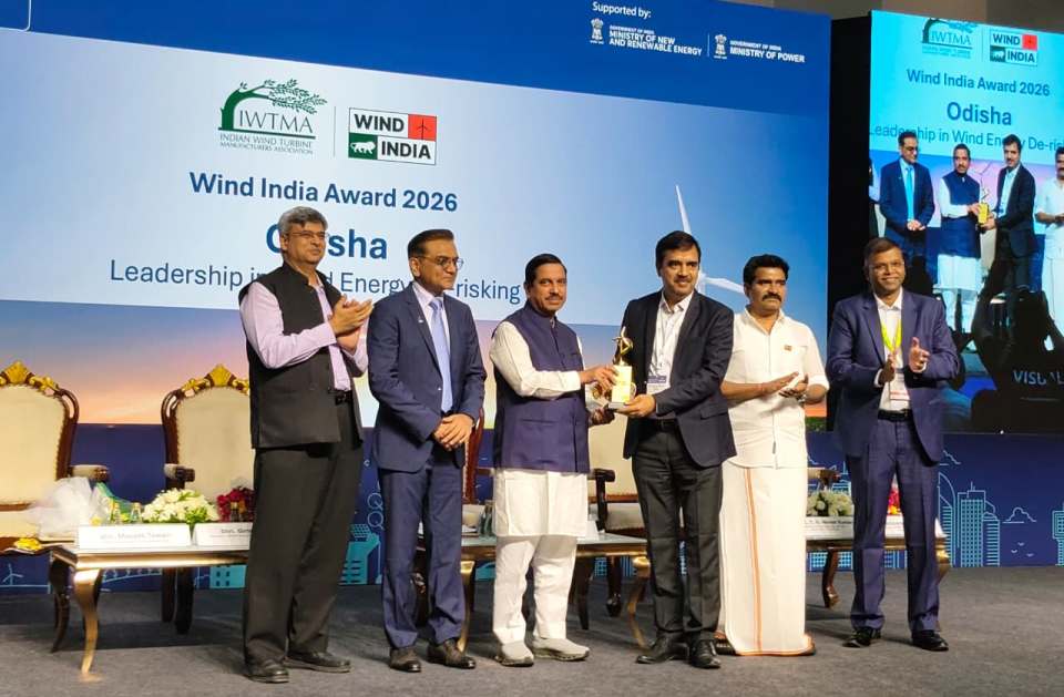 Odisha bags Wind India 2026 award for leadership in wind energy de-risking