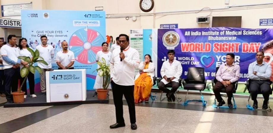 Youngsters increasingly prone to eye problems, warns AIIMS Bhubaneswar Executive Director Dr Biswas