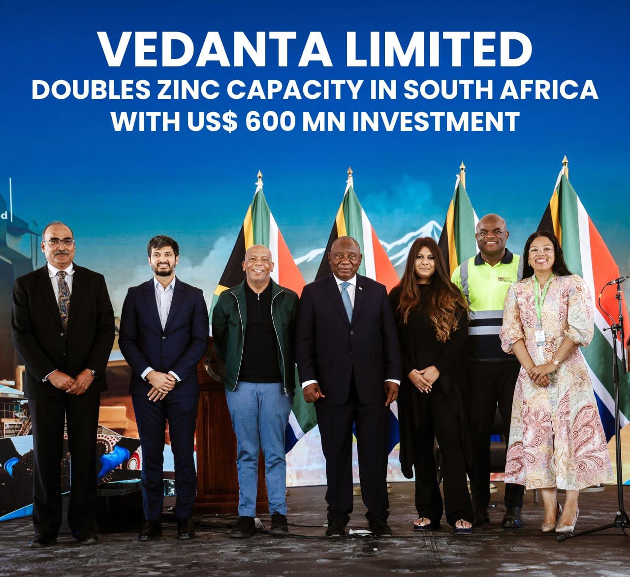 Vedanta doubles South Africa zinc capacity with $600 million investment; Targets 3 million tonnes globally